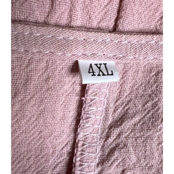 Pink Madi Dress 4X Pockets A Style Pull over Comfortable Summer Y2K90’s - Picture 11 of 12